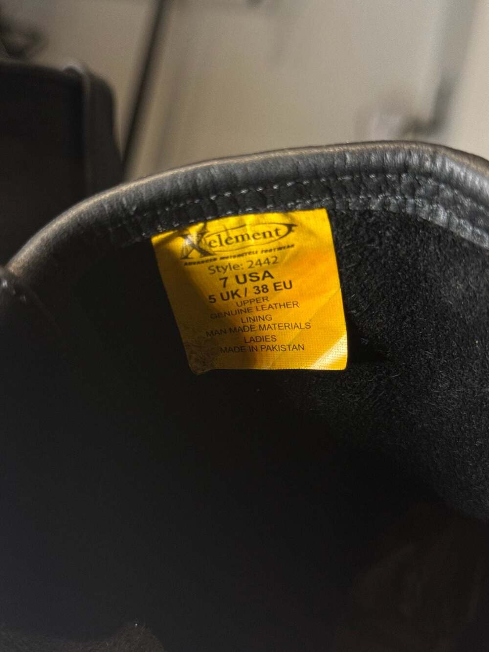 Xelement Women's 2442 Leather Motorcycle Harness Boots, Size 7 - Picture 5 of 7